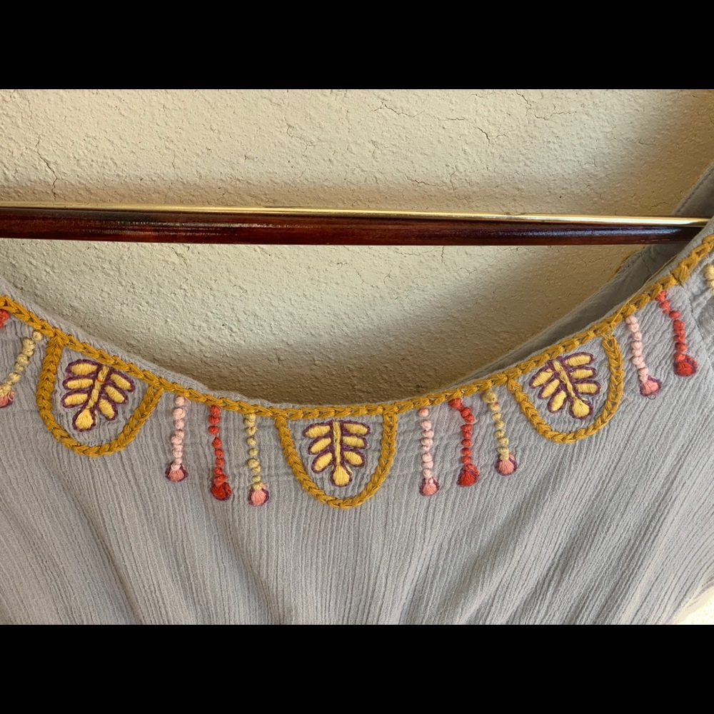 Anthro Feather Bone Tunic- beautiful!